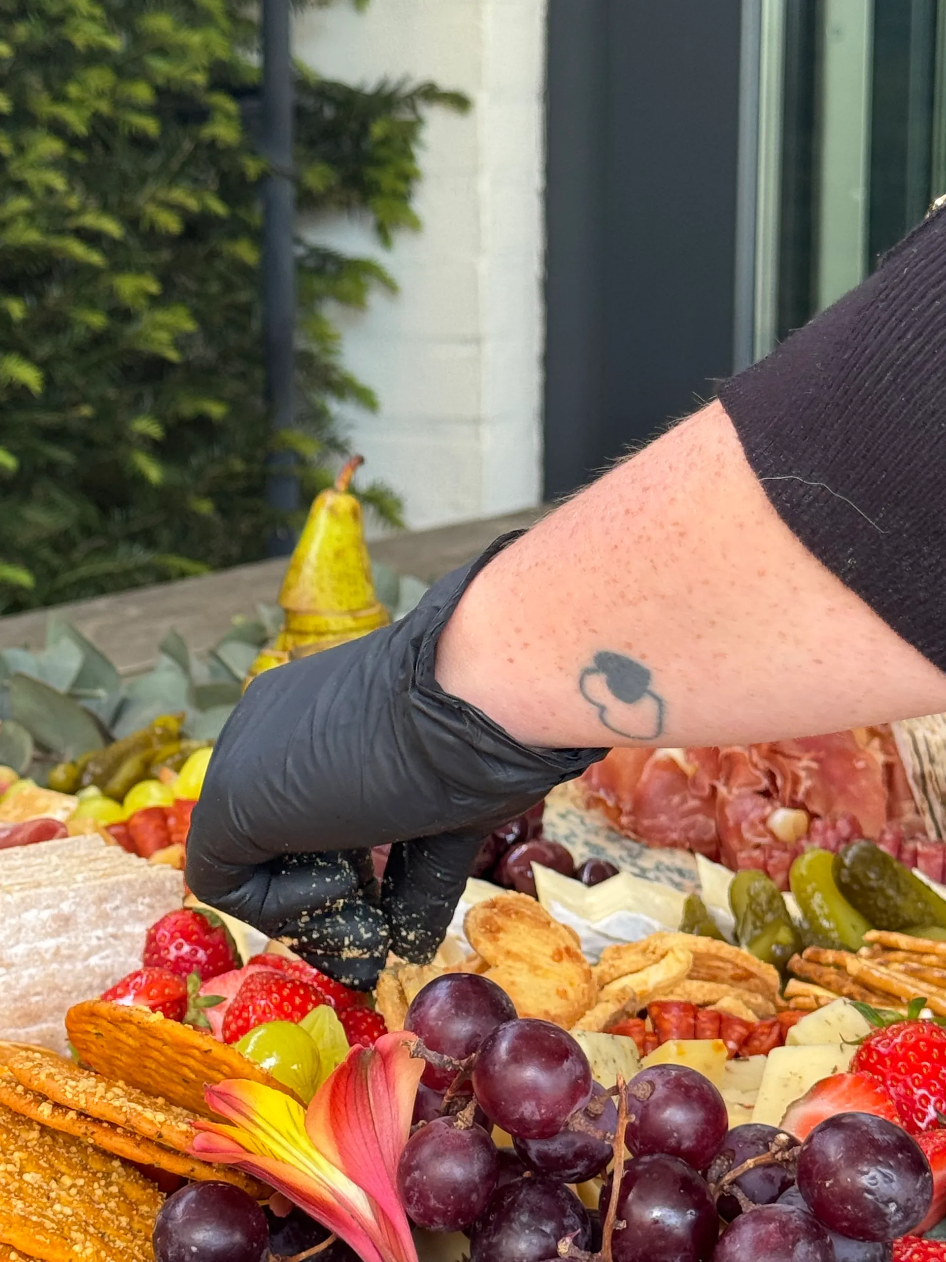 Detail van de grazing table